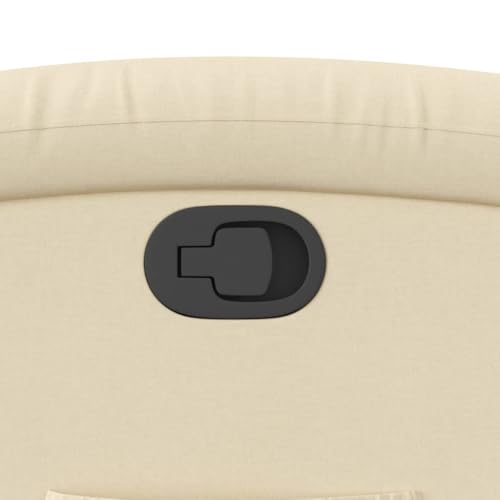 Cream Fabric Recliner Chair with Manual Adjustment Z6912
