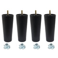 4Pcs 6 inch Plastic Tapered Sofa Legs with M8 Hanger Bolts E72088