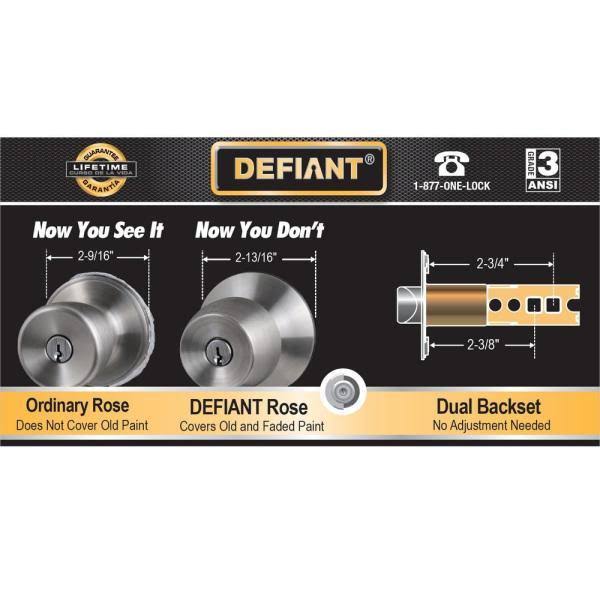Aged Bronze Entry Keyed Door Knob (3-Pack) K31032