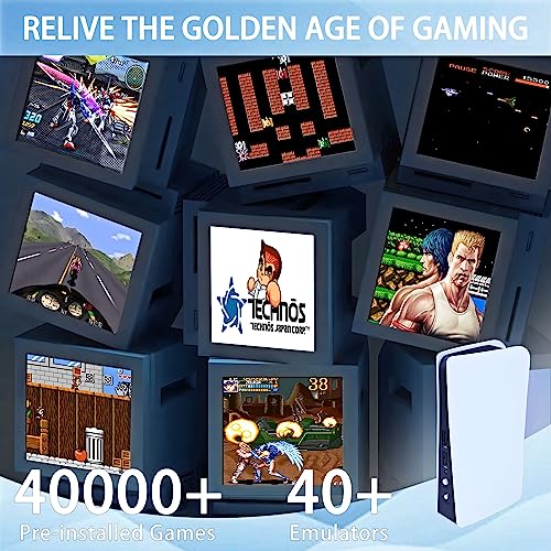 128GB 4k Wireless Retro Video Game Console with 2.4G Wireless Controllers C93956