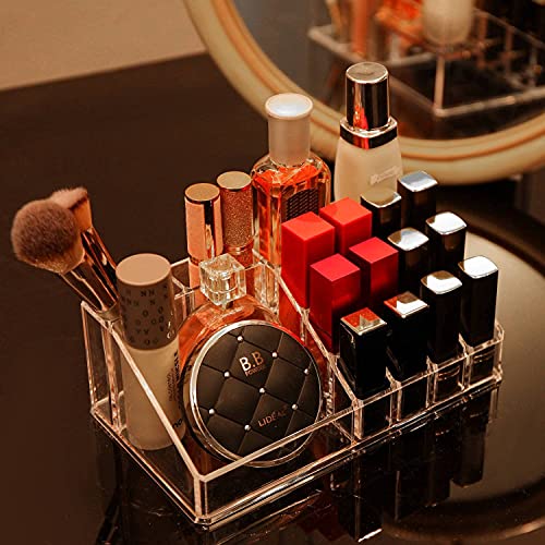 Large Clear Makeup Organizer with 8 Drawers, Set of 3 S18450