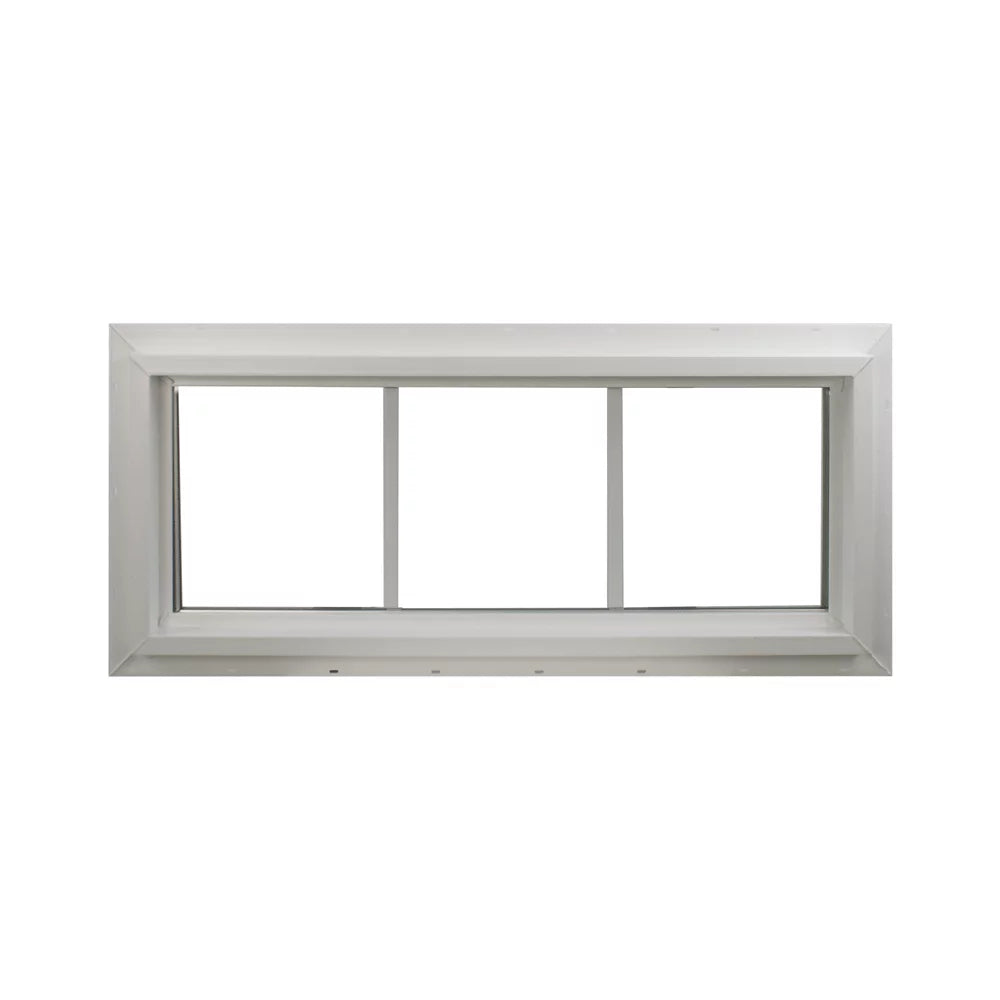 Double Pane Vinyl Transom Window 24" x 10" with Grids Non-Opening Low-E Glass G720557