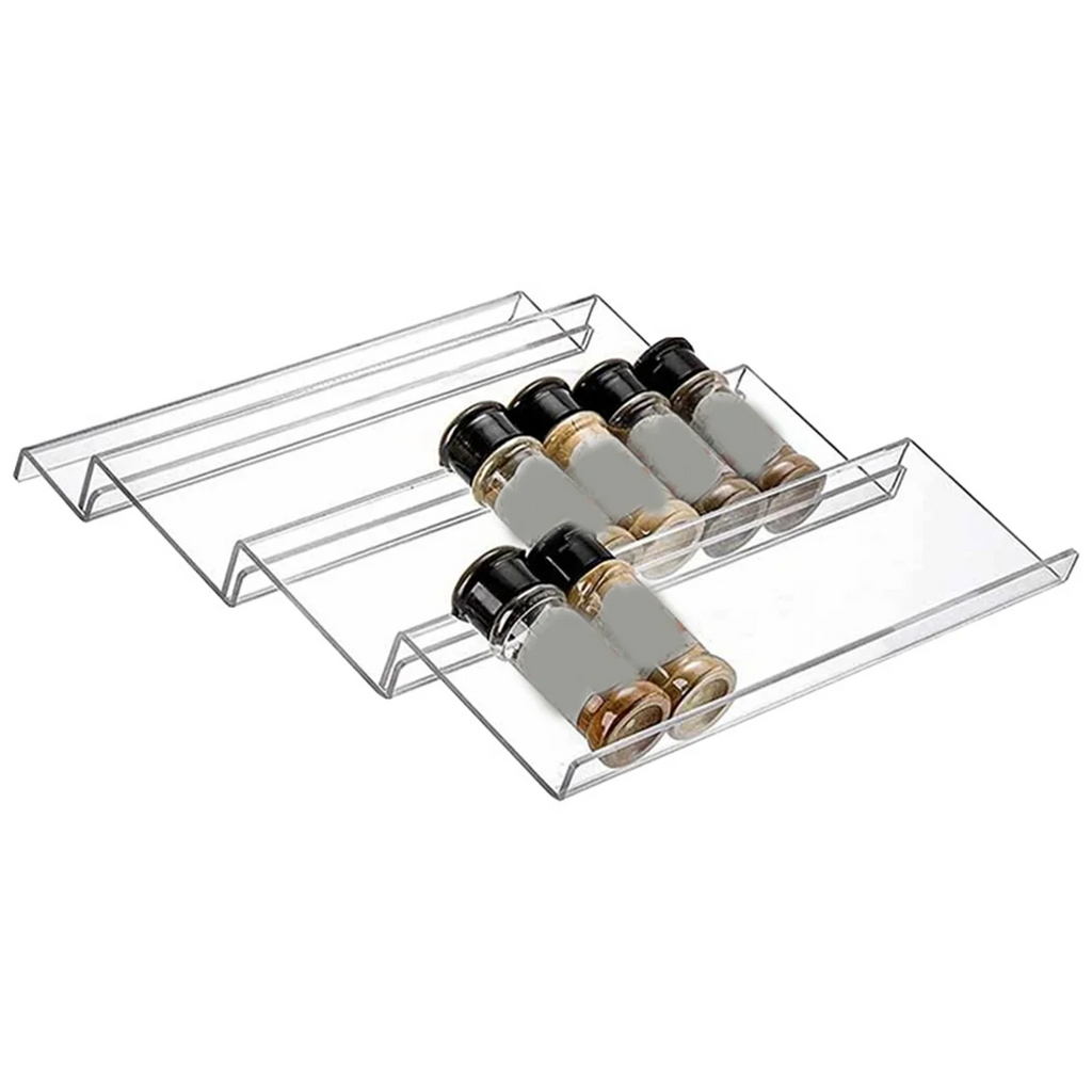 16 x Clear Acrylic Spice Drawer Organizer A9954
