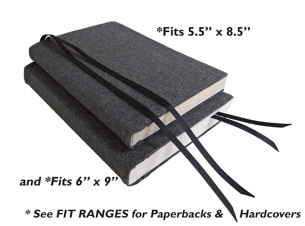 Navy Fabric Stretch Book Cover for Paperback Novels L4147