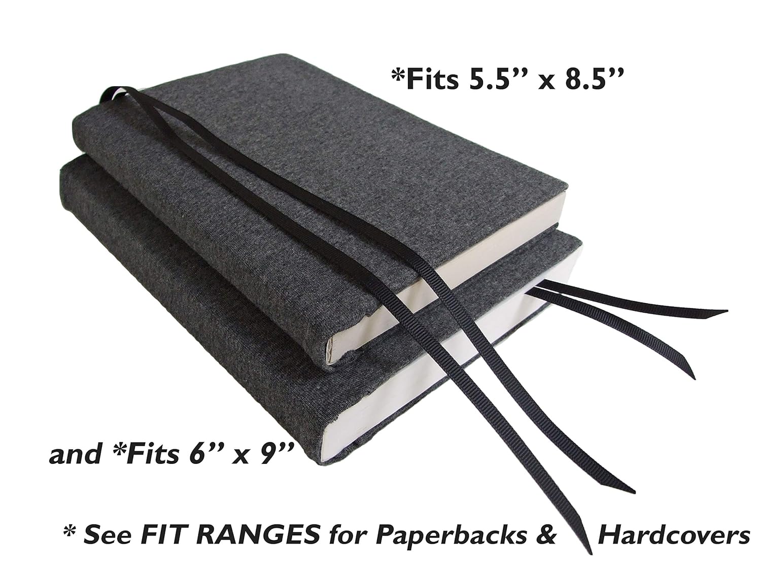 Navy Fabric Stretch Book Cover for Paperback Novels L4147