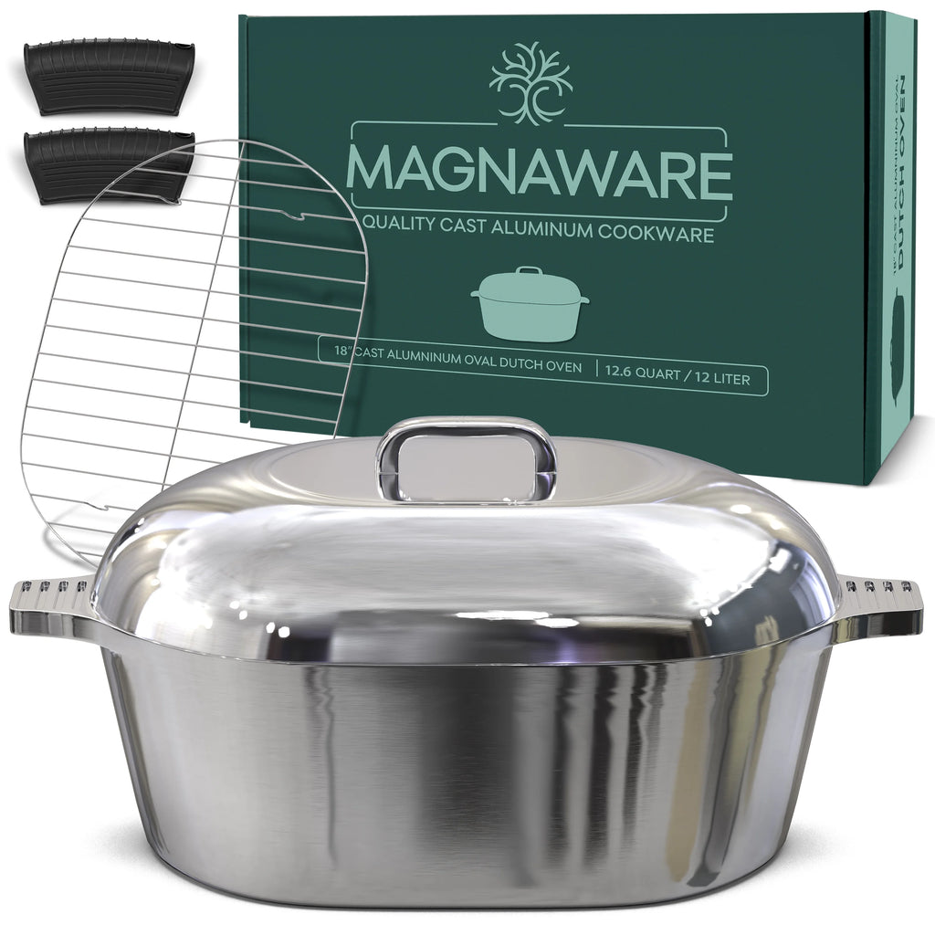 12.6 Quart Cast Aluminum Oval Dutch Oven W455060