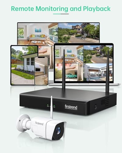 5MP 8 Camera Wireless Security Camera System with 8CH NVR 3TB Hard Drive Night Vision T59524