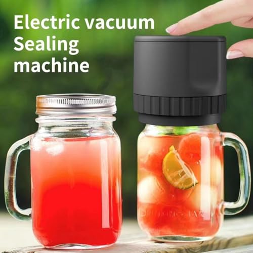 Black Electric Mason Jar Vacuum Sealer Z526