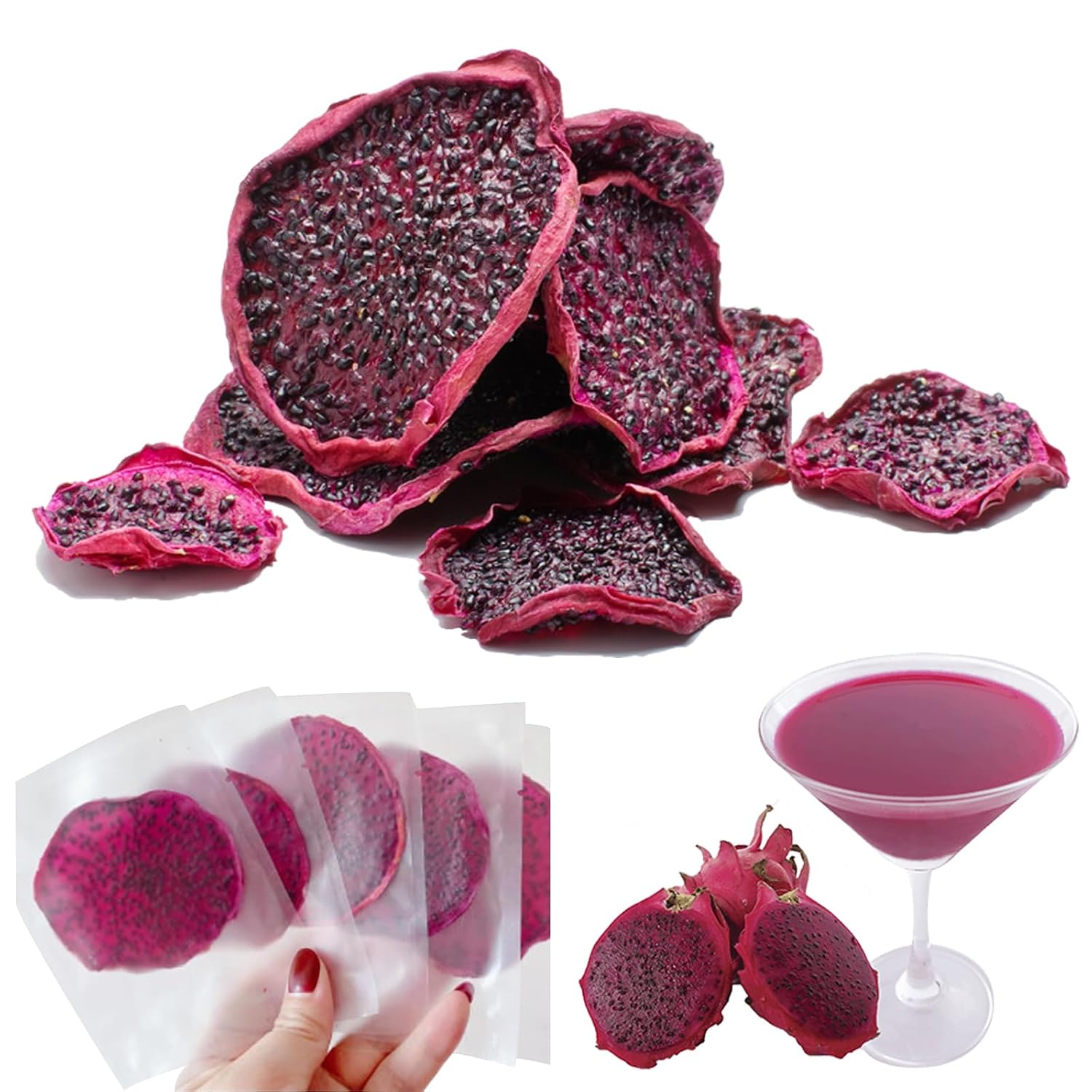 Dried Dragon Fruit Slices 200g T4401