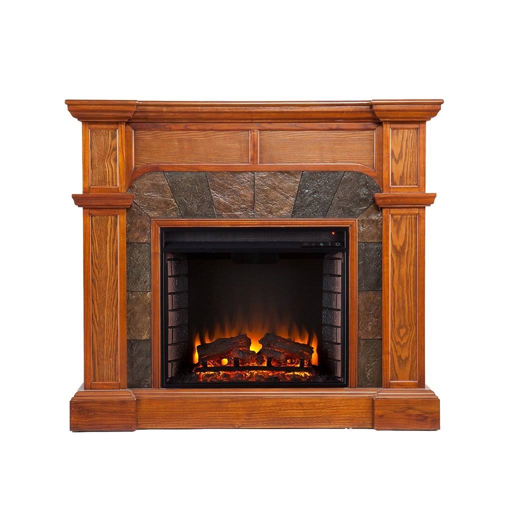 Oak Electric Fireplace O924