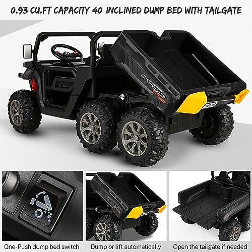 Blue 6x6 24V Kids UTV with Dump Bed Z84409