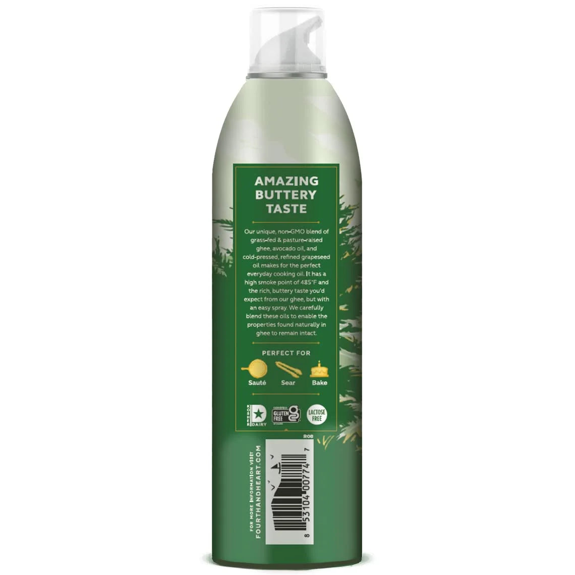 Original Ghee Oil Cooking Spray, 5 Ounce, Non-Stick High Heat Blend F4107