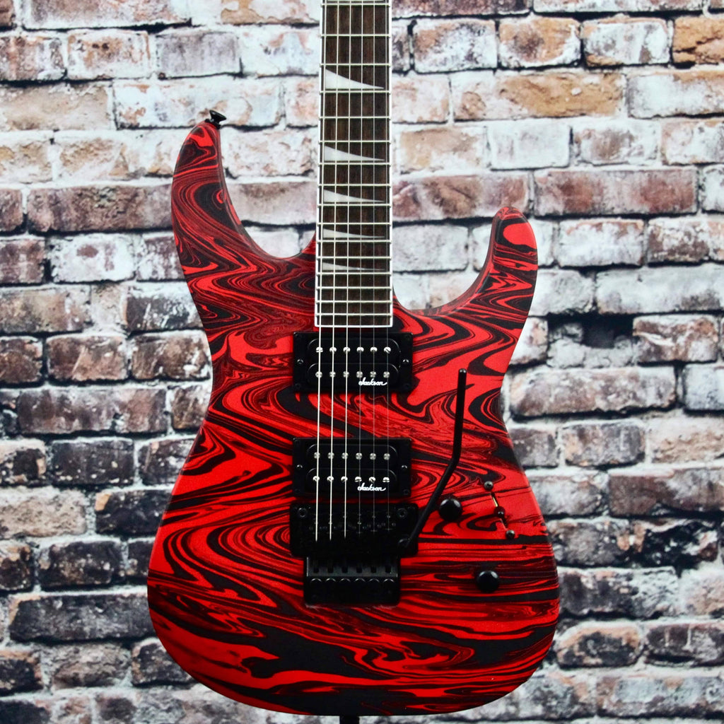 Satin Red Swirl Electric Guitar S6001
