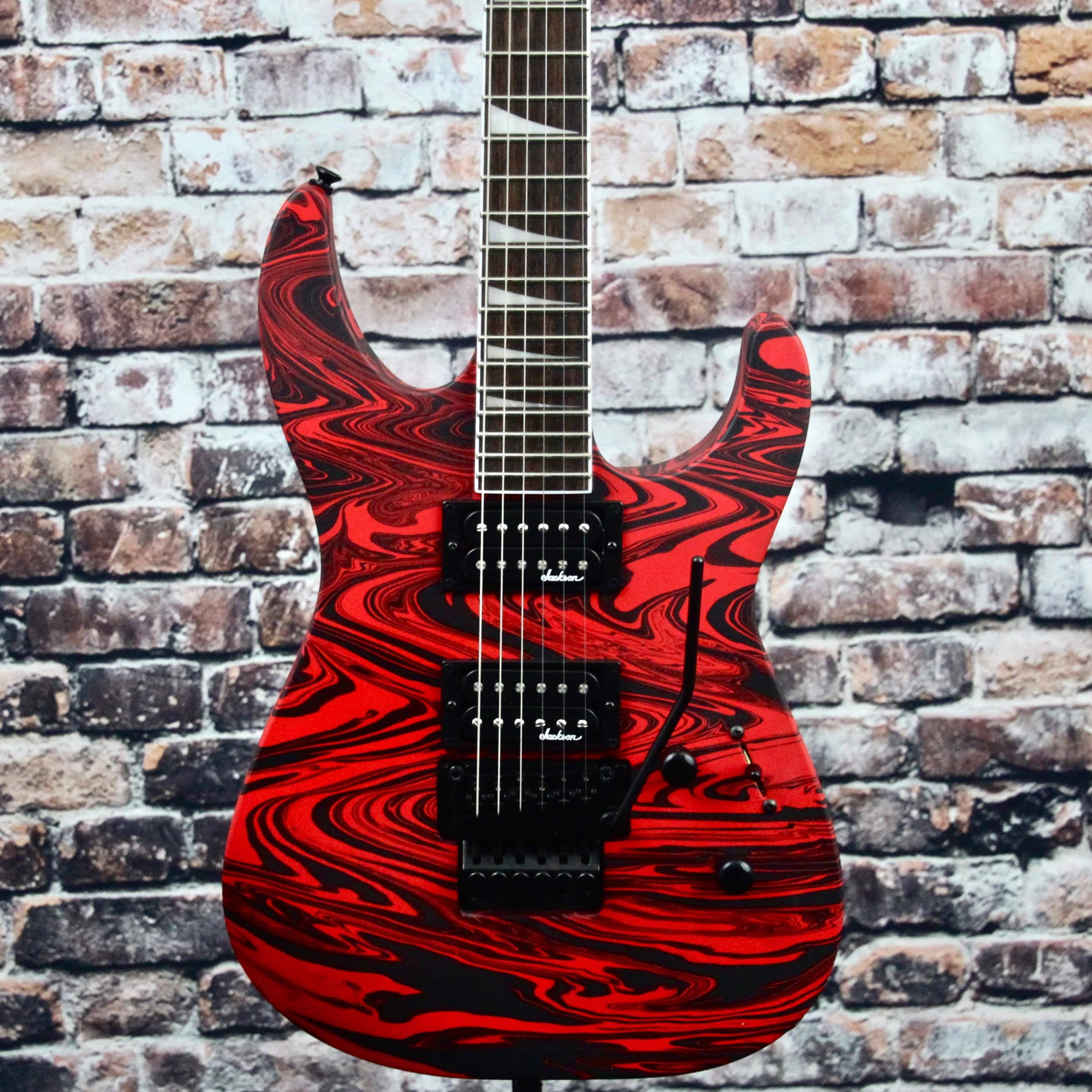 Satin Red Swirl Electric Guitar S6001