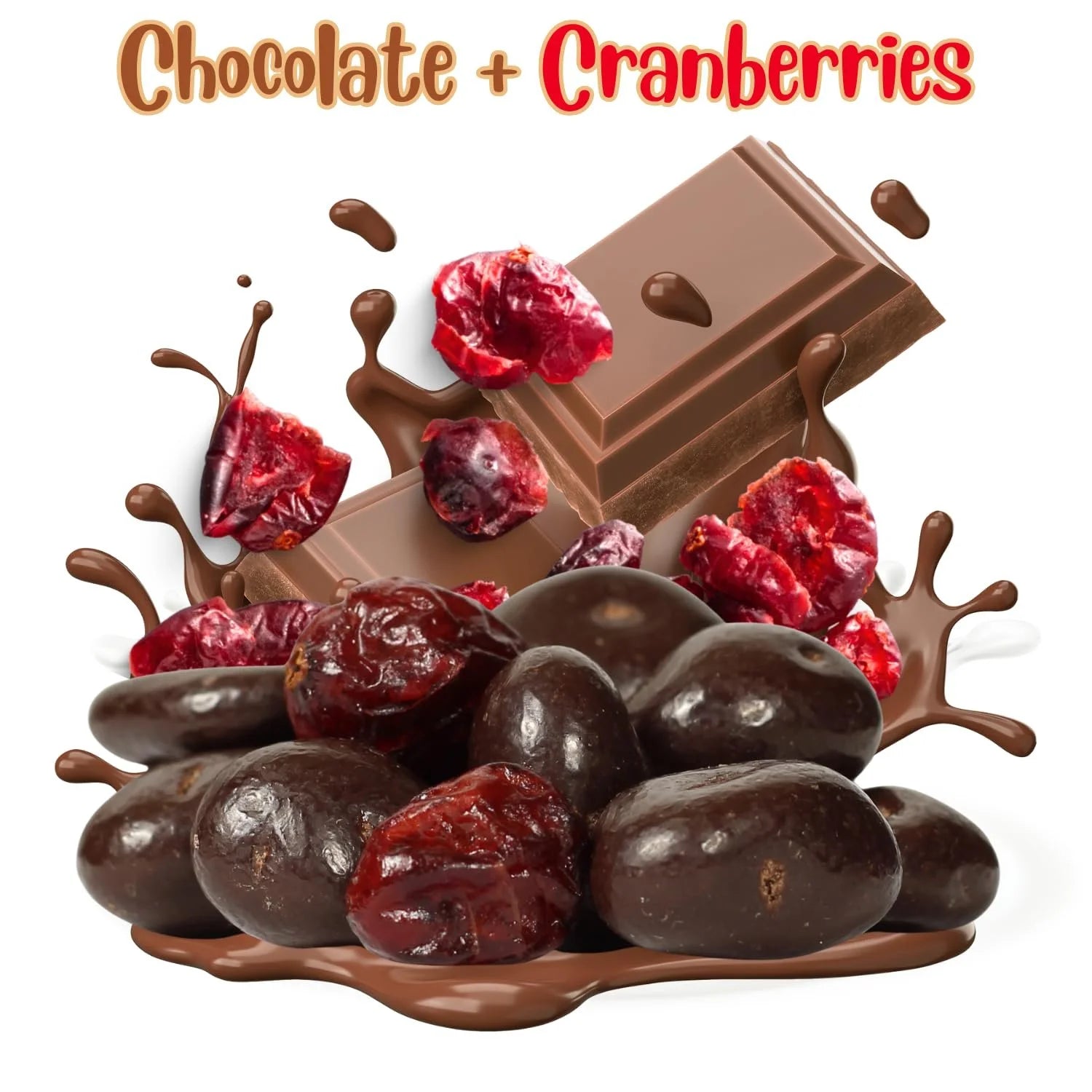 Dark Chocolate Covered Cranberries 3 LBS V888