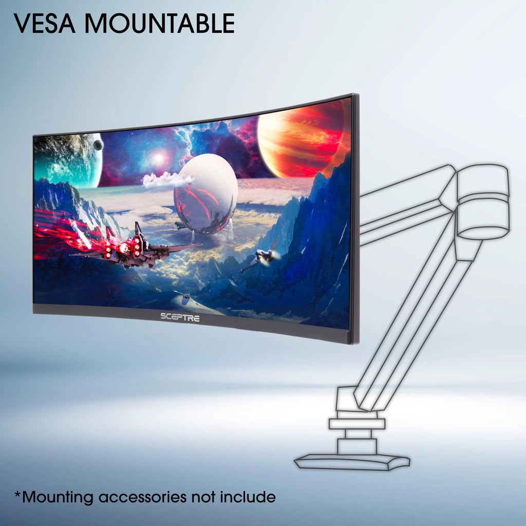 30" Curved VA LED Monitor 2560 x 1080 200 Hz Black C700346