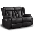 Brown RV Loveseat Recliner Sofa with Side Pockets Z101893