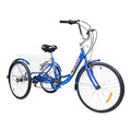 7-Speed Adult Tricycle with Large Basket 24/26 Inch S5612