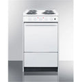20 in. Wide Slide-in Style Coil Top Electric Range In White with Storage Compartment G190688