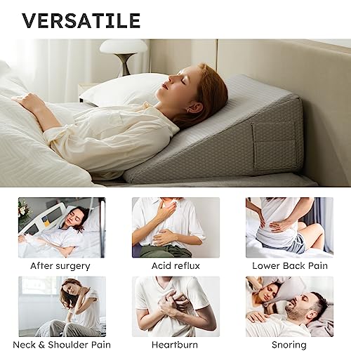 8 inch Cooling Memory Foam Wedge Pillow M21688