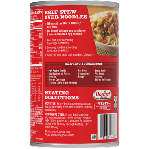 (6 pack) Beef Stew, Shelf-Stable, Steel Can 38 oz U819791
