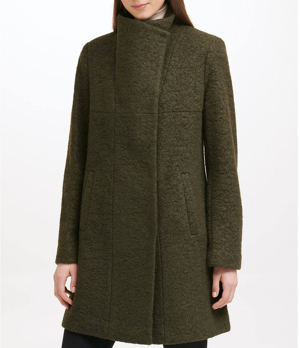 Asymmetrical Boucle Walker Coat Y988614