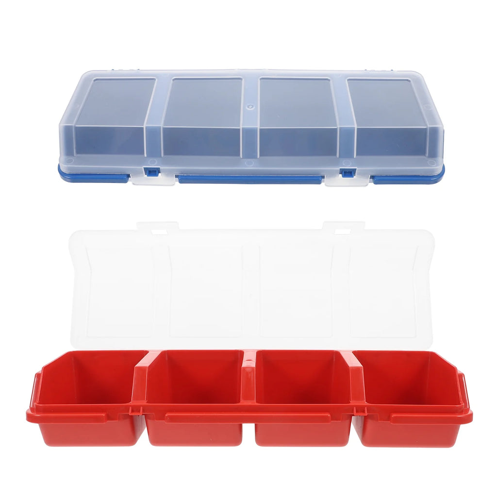2 Pcs Screw and Nail Organizers Storage Parts Box Q19845
