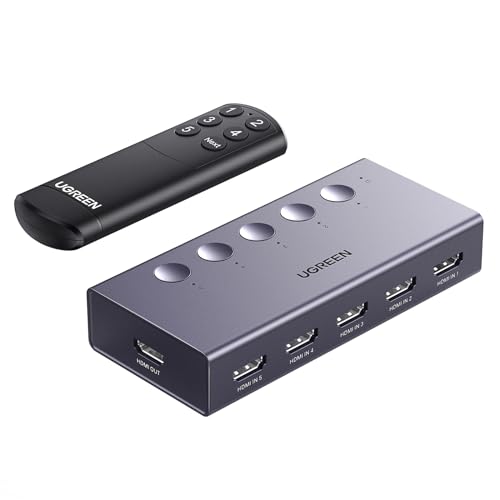 5 Port HDMI Switch 4K@60Hz with Remote B9840