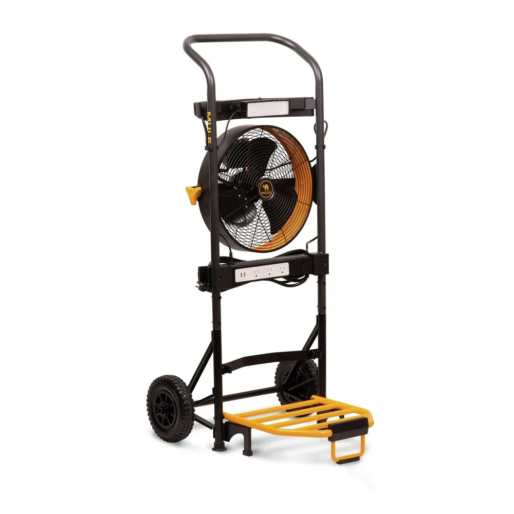 Hand Truck 5-in-1 Mobile Workshop with Integrated 3-Speed Fan and LED Light A41789