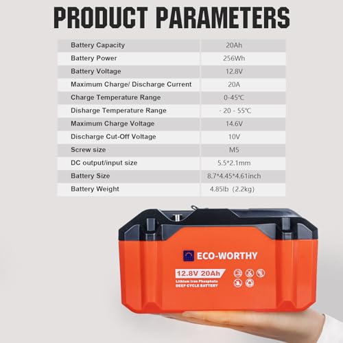 12.8V 20Ah Lithium Iron Phosphate Deep Cycle Battery T544