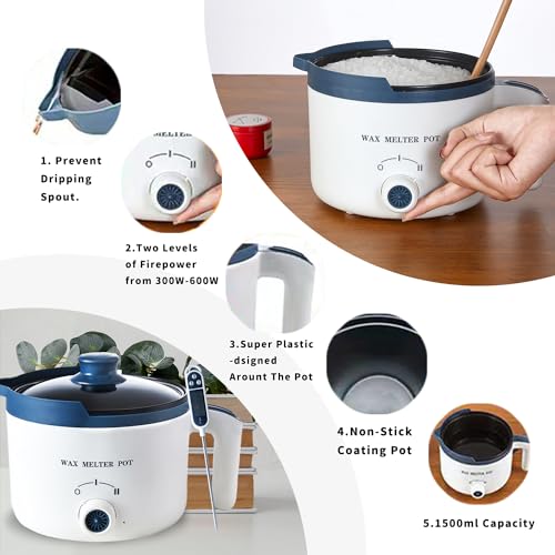 Wax Melter with Thermometer and Spout Z2374