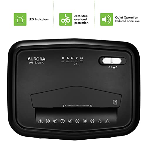 120-Sheet Auto Feed Micro-Cut Paper Shredder (Black) V66335