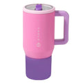 40 oz Insulated Stainless Steel Water Bottle with Handle & Flip Straw X539