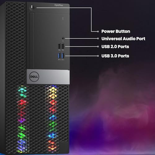 RGB Gaming Desktop PC Intel Core i7 6th Gen GTX 1050 Ti 4GB 16GB Ram 512GB SSD Windows 10 Pro I1044