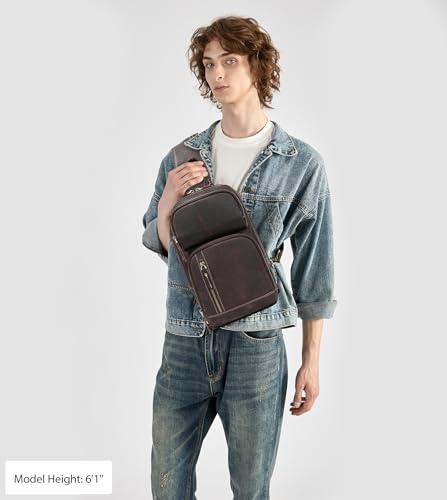 Full Grain Leather Sling Bag A99779