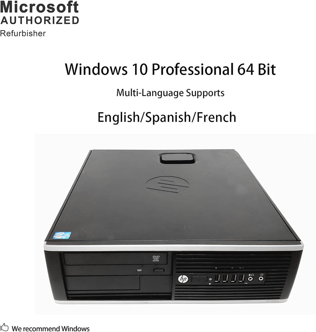 Small Form Desktop Computer PC (Intel Core i5-3470, 3.2GHz, 16GB RAM, 240GB SSD, Windows 10 Pro 64-Bit) (Renewed) J378838