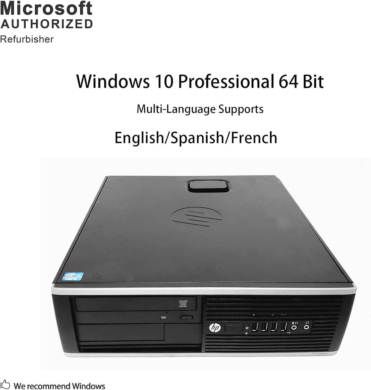Small Form Desktop Computer PC (Intel Core i5-3470, 3.2GHz, 16GB RAM, 240GB SSD, Windows 10 Pro 64-Bit) (Renewed) J378838