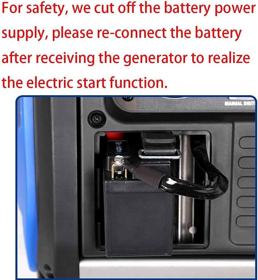 4000 Watt Quiet Inverter Generator with Electric Start H47158