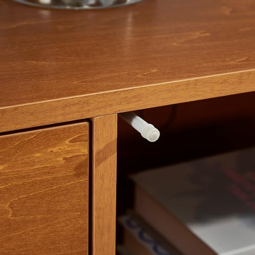 Wooden TV Stand Storage Buffet Cabinet with Adjustable Shelves N906095