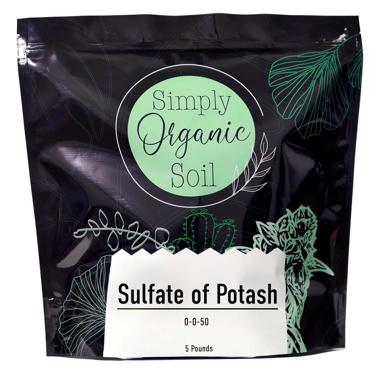 Sulfate of Potash Potassium Sulfate Plant Fertilizer 0-0-50 5lbs H126