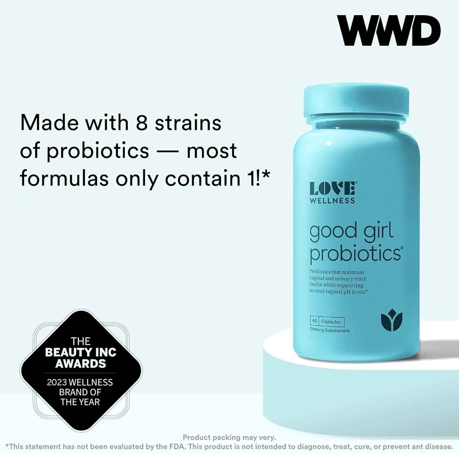 Vaginal Suppositories & Prebiotics with Probiotic Strains & Vitamin C U941206