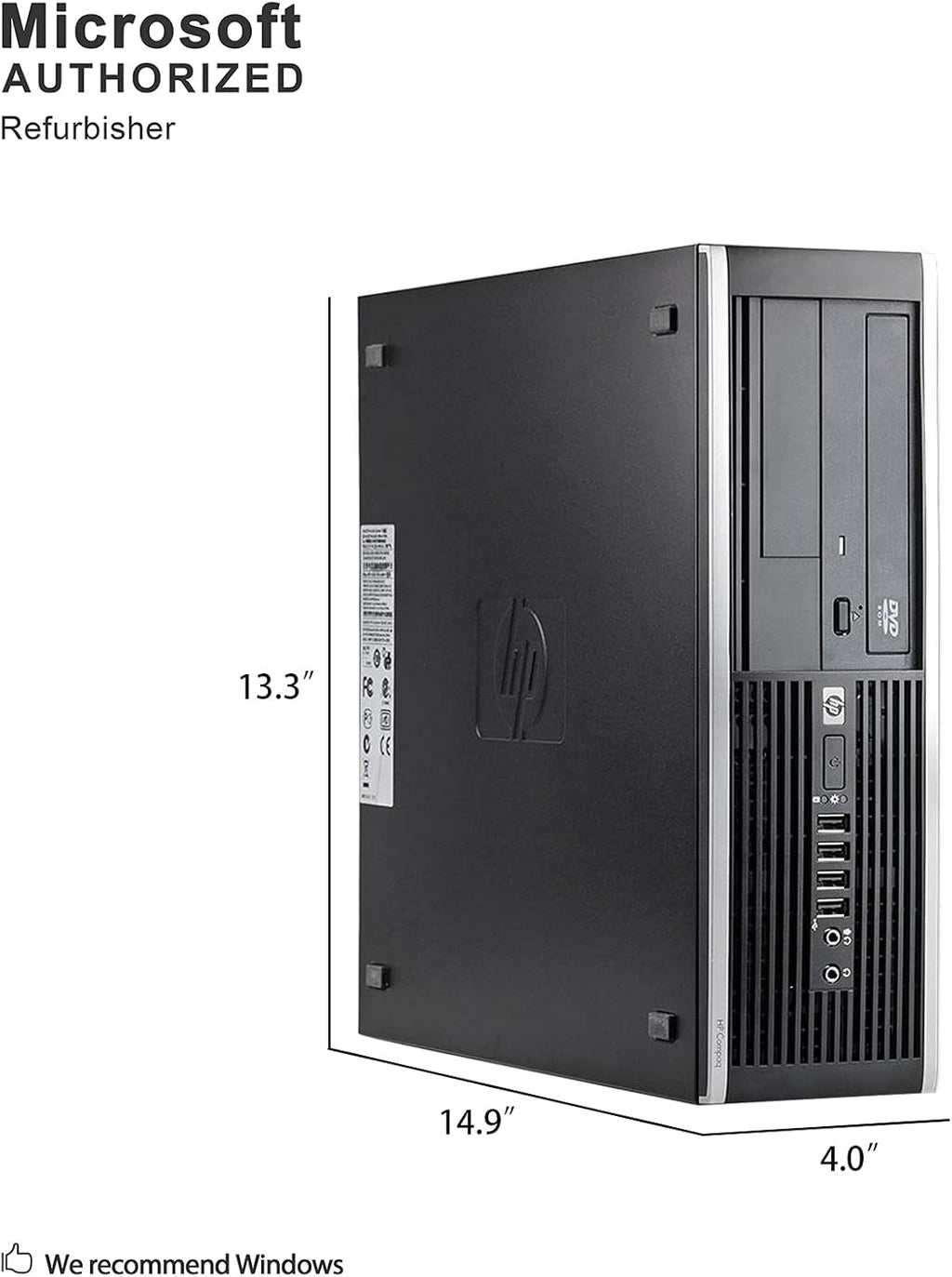 Small Form Desktop Computer PC (Intel Core i5-3470, 3.2GHz, 16GB RAM, 240GB SSD, Windows 10 Pro 64-Bit) (Renewed) J378838