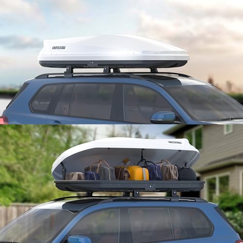 Heavy Duty Hard Shell Waterproof Rooftop Cargo Box, 62 x 31 x 15 Inches, 16 Cubic Feet I635
