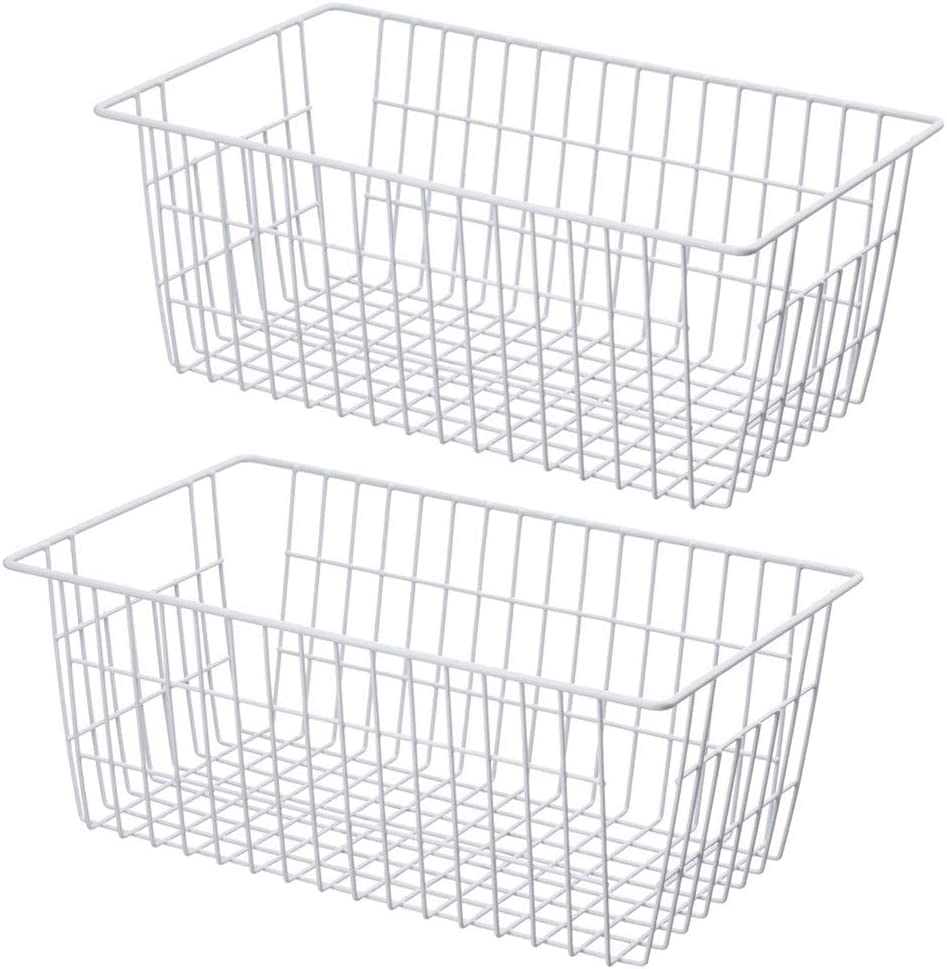 17.5" 2Packs Wire Metal Freezer Organizer Bins S981
