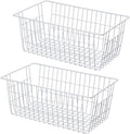 17.5" 2Packs Wire Metal Freezer Organizer Bins S981