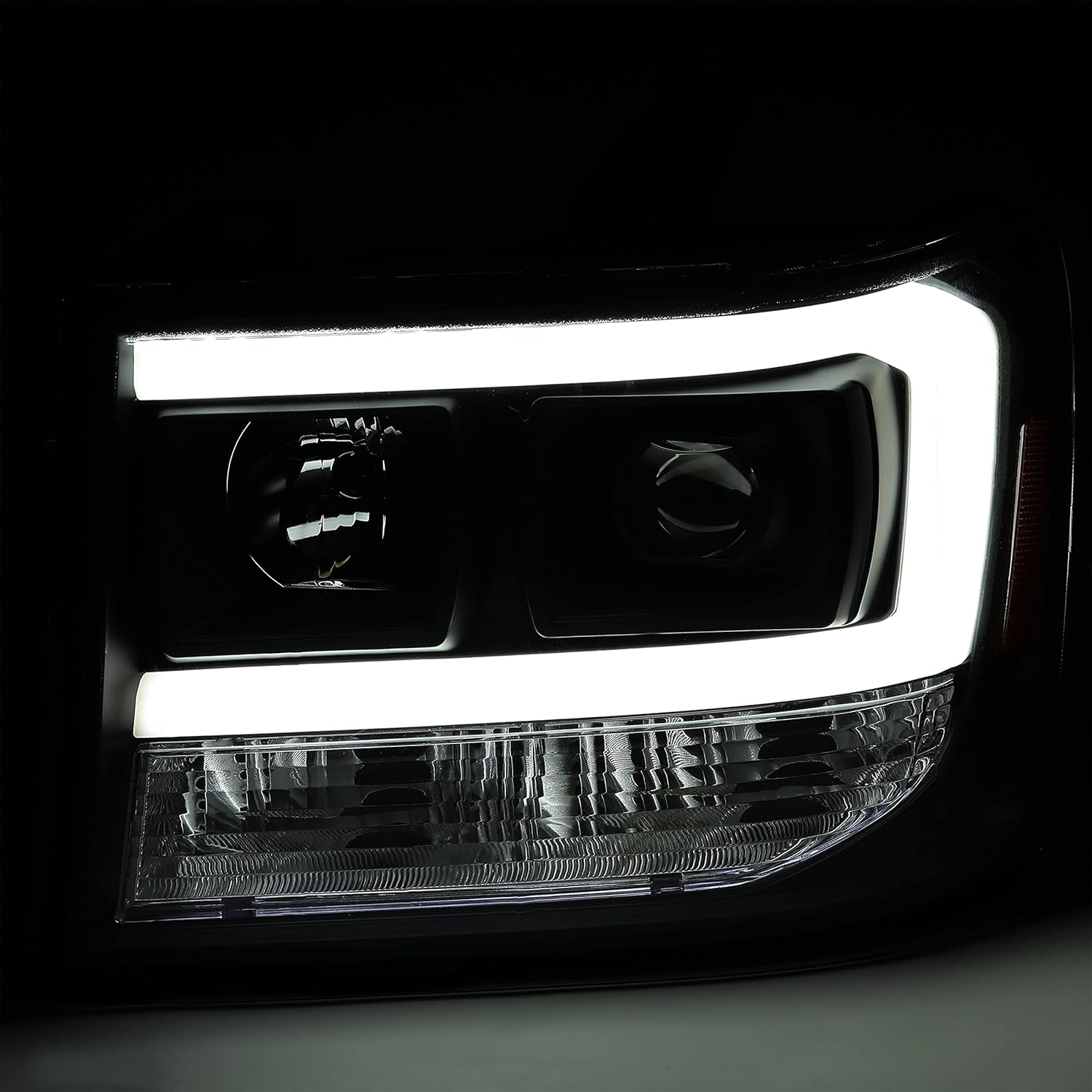 Clear Lens Black Housing LED Projector Headlights H1135