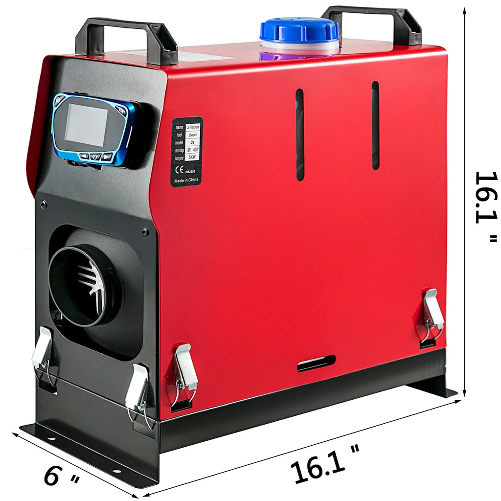 Diesel Air Heater 5KW 12V Wireless Control Parking Heater with Blue LCD Switch F6966