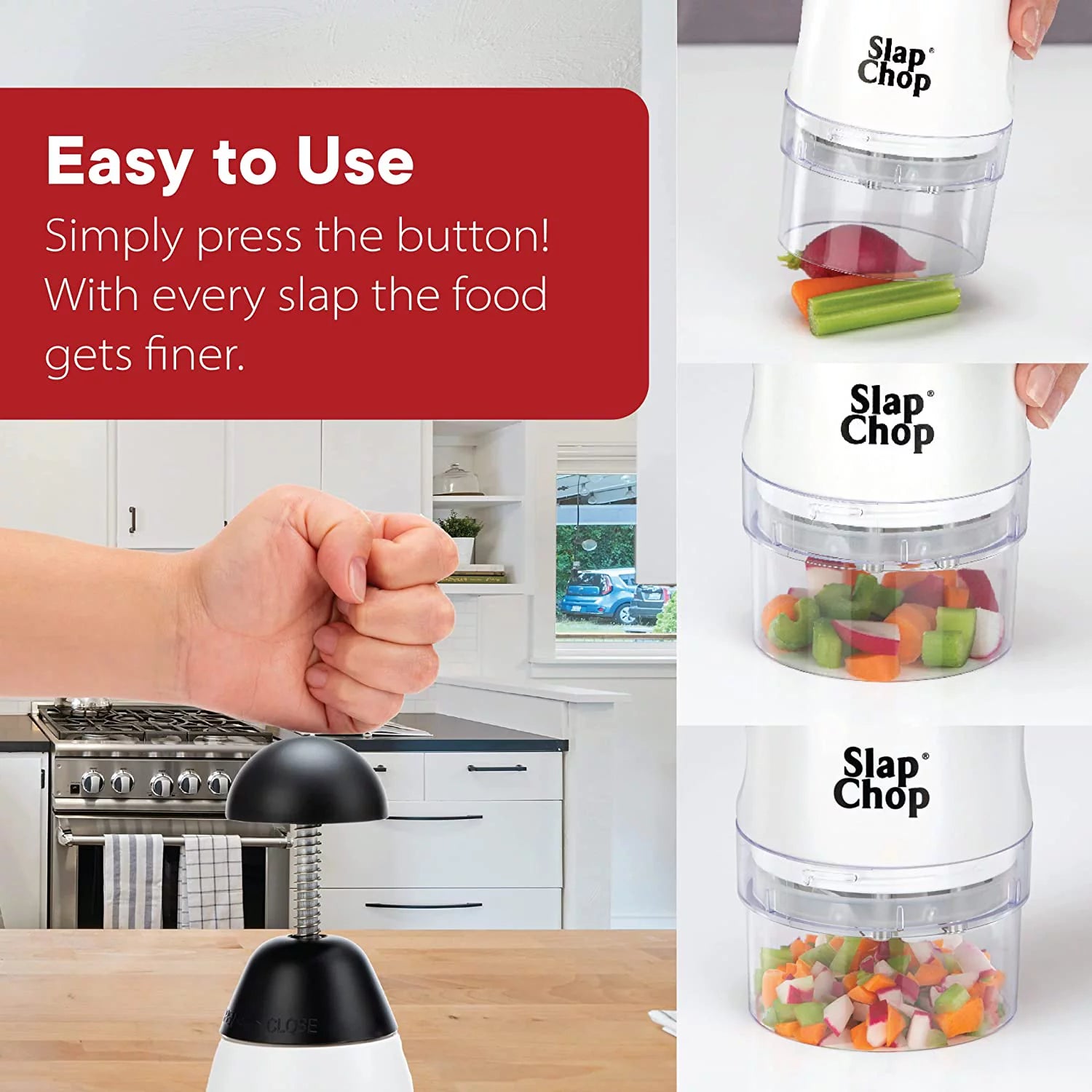 Slap Chop Slicer with Japanese Blades Vegetable Chopper Q786