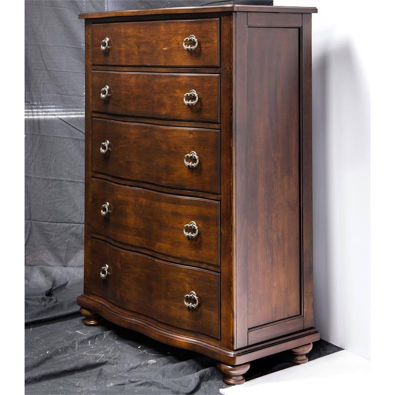 5 Drawer Chest in Brown Cherry Z734753