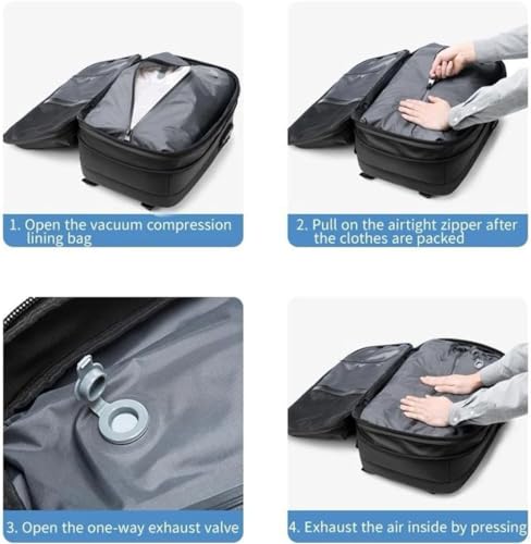 60L Expandable Water Resistant Backpack (Grey) V646